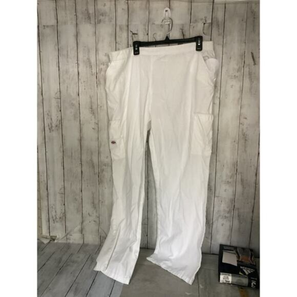 acubi mermaidcore fairycore Medical Uniforms White Pants Womens Size XL - Picture 1 of 5